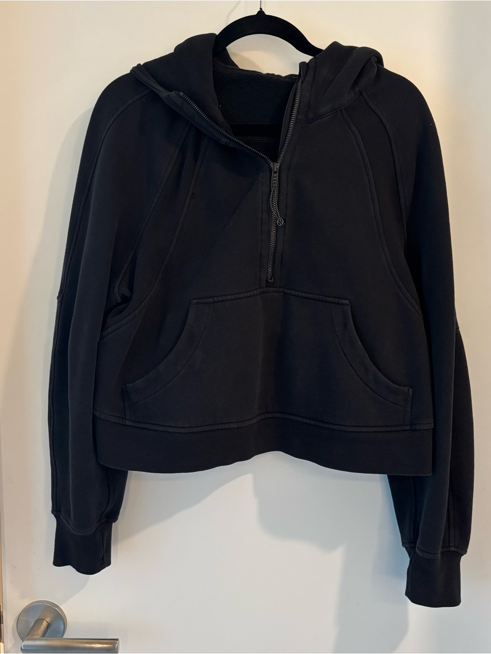Lululemon Black Scuba Oversized Half-Zip Hoodie